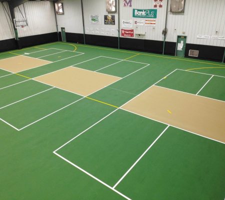 indoor court resurfacing by Memphis Concrete Coatings