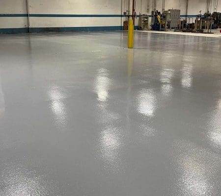 warehouse floor coatings with polyuera by Memphis Concrete Coatings